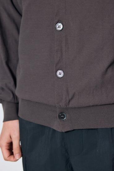 衿付きサファリニットカーディガン 詳細画像