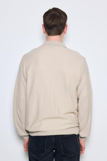 衿付きサファリニットカーディガン 詳細画像