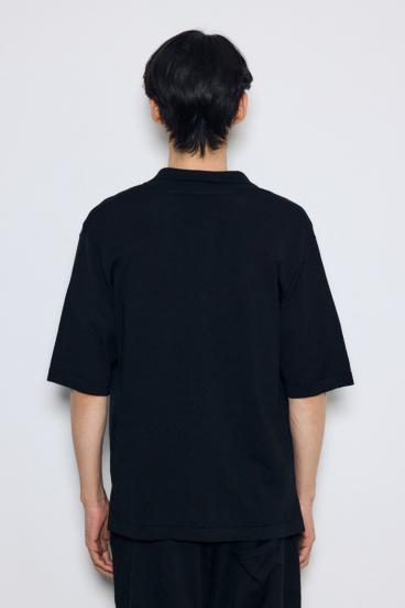 リラックスオープンカラーニットシャツ 詳細画像