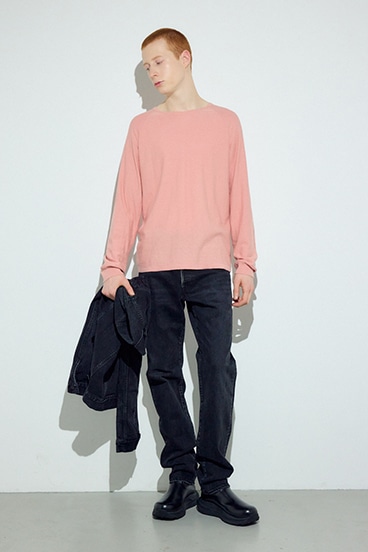 【SS先行アイテム】カシミヤミックスニットトップス 詳細画像