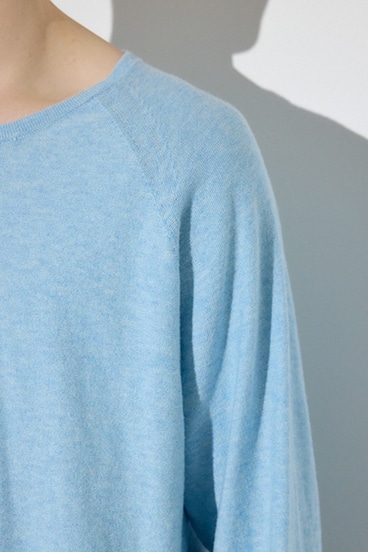 【SS先行アイテム】カシミヤミックスニットトップス 詳細画像