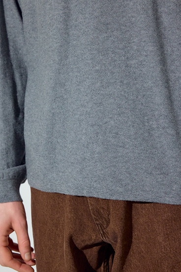 【SS先行アイテム】カシミヤミックスニットトップス 詳細画像