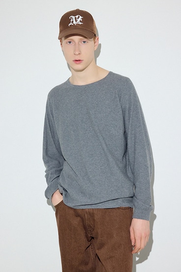 【SS先行アイテム】カシミヤミックスニットトップス