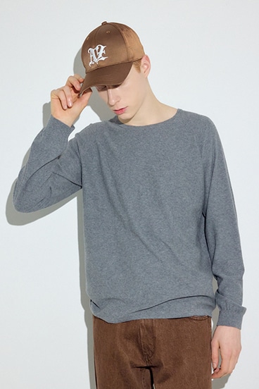 【SS先行アイテム】カシミヤミックスニットトップス 詳細画像