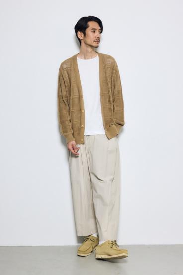 コットンメッシュニットカーディガン 詳細画像