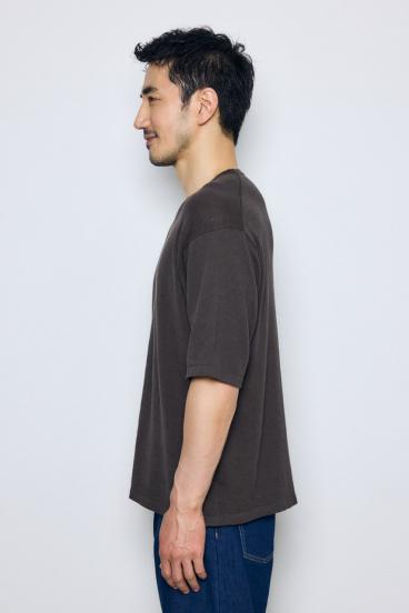 リネンブレンドニットTシャツ 詳細画像