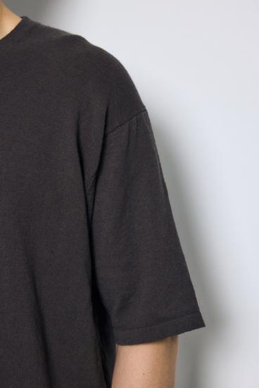 リネンブレンドニットTシャツ 詳細画像