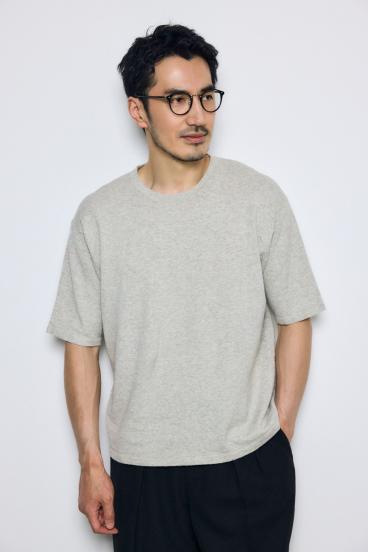 リネンブレンドニットTシャツ