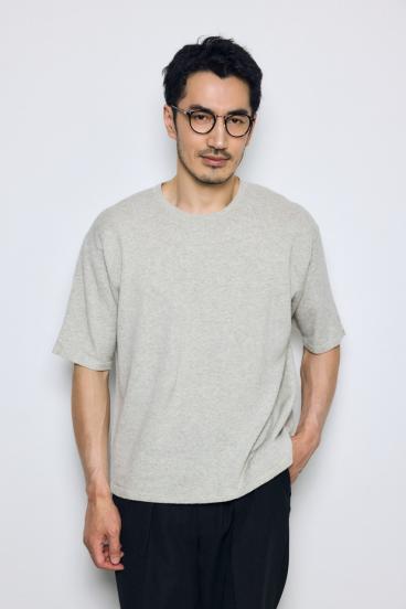 リネンブレンドニットTシャツ 詳細画像