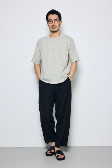 リネンブレンドニットTシャツ 詳細画像