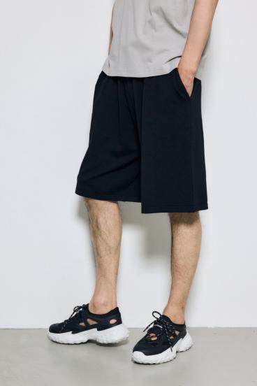 リラックスニットショートパンツ