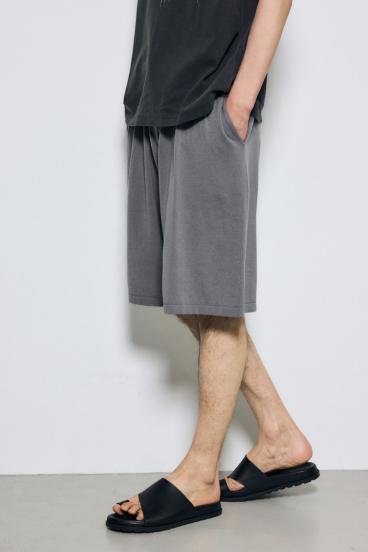 リラックスニットショートパンツ