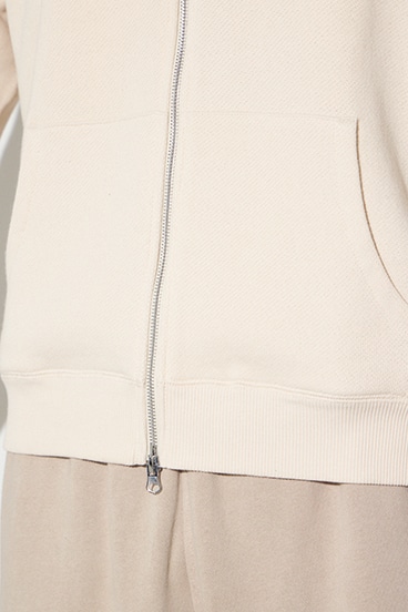 裏毛ジップアップパーカー 詳細画像