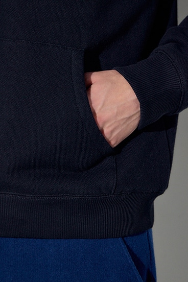 裏毛ジップアップパーカー 詳細画像