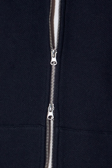 裏毛ジップアップパーカー 詳細画像