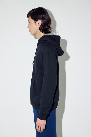 裏毛ジップアップパーカー 詳細画像