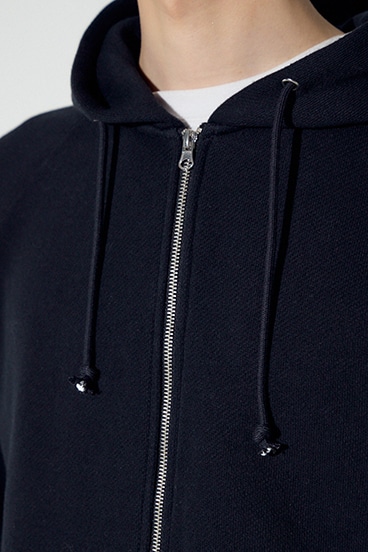 裏毛ジップアップパーカー 詳細画像