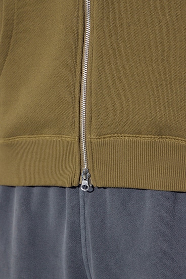 裏毛ジップアップパーカー 詳細画像