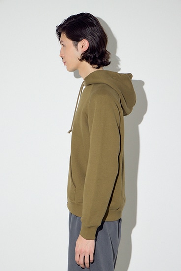 裏毛ジップアップパーカー 詳細画像