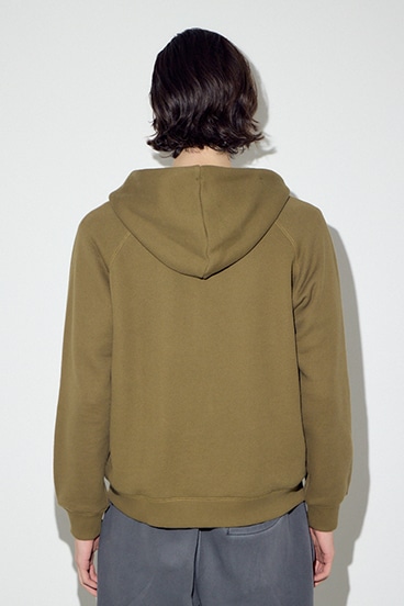 裏毛ジップアップパーカー 詳細画像