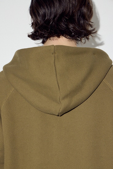 裏毛ジップアップパーカー 詳細画像