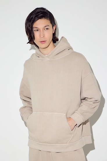 裏起毛ワイドフーディー 詳細画像