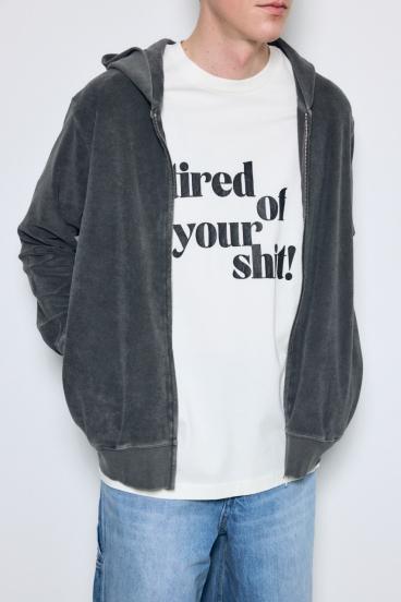 ソフトパイルジップアップフーディー 詳細画像