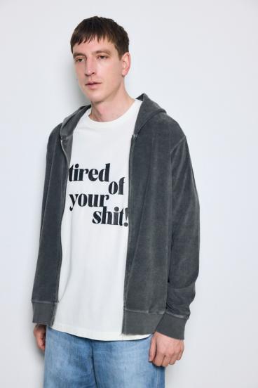 ソフトパイルジップアップフーディー 詳細画像