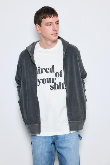 ソフトパイルジップアップフーディー 詳細画像