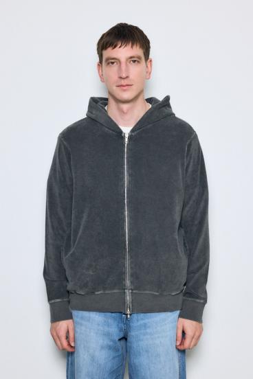 ソフトパイルジップアップフーディー 詳細画像