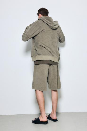 ソフトパイルジップアップフーディー 詳細画像