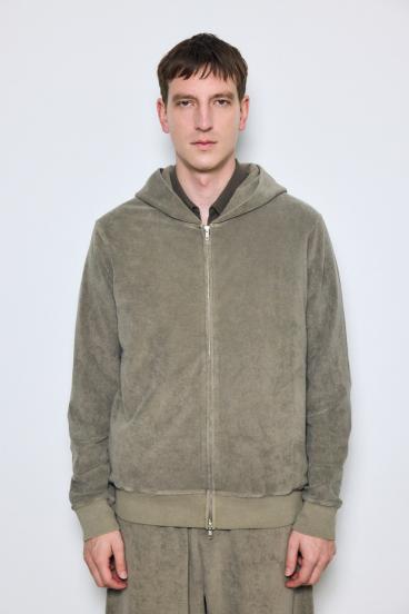 ソフトパイルジップアップフーディー 詳細画像