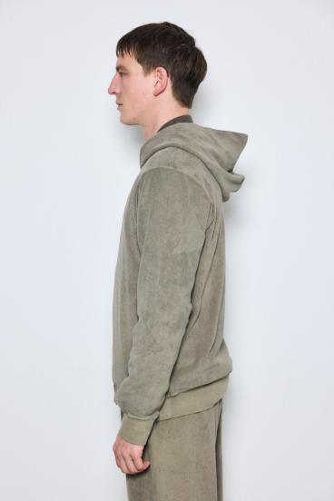 ソフトパイルジップアップフーディー 詳細画像