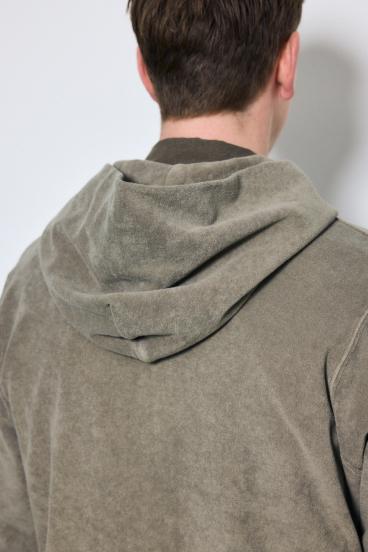 ソフトパイルジップアップフーディー 詳細画像