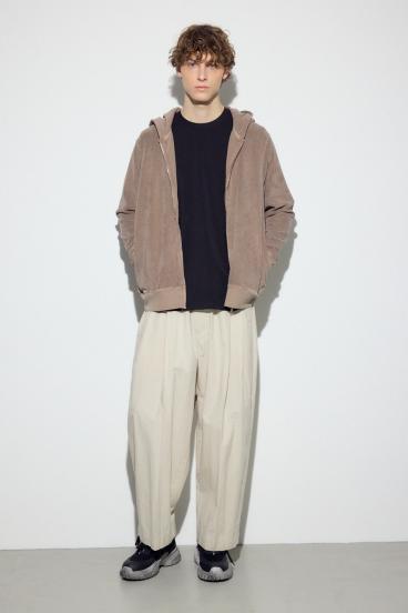 ソフトパイルジップアップフーディー 詳細画像