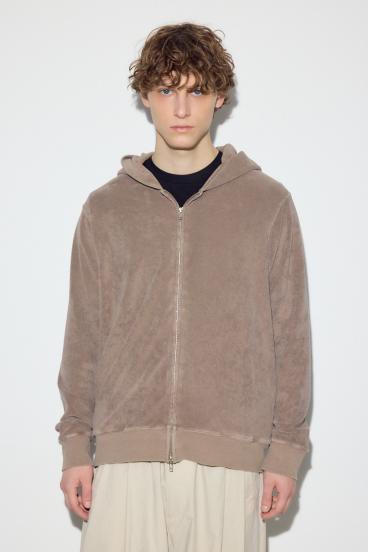 ソフトパイルジップアップフーディー 詳細画像