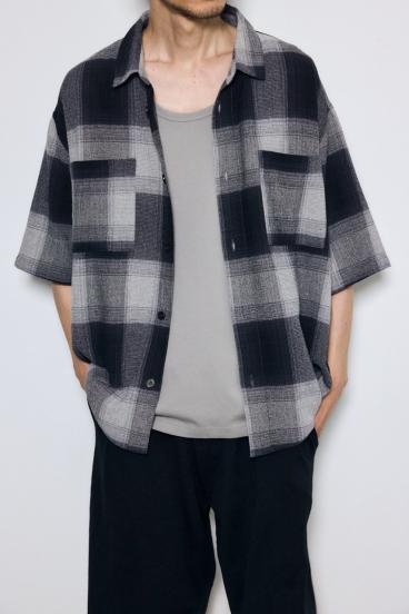チェック半袖SH