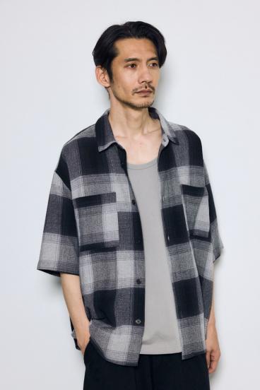 チェック半袖SH