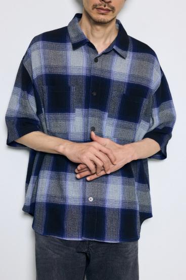 チェック半袖SH