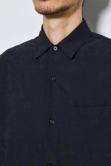 接触冷感フェイクスエード半袖シャツ 詳細画像