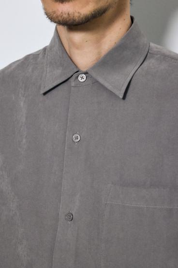 【GOLDEN PRICE 5/1（日）8:59まで】接触冷感フェイクスエード半袖シャツ 詳細画像