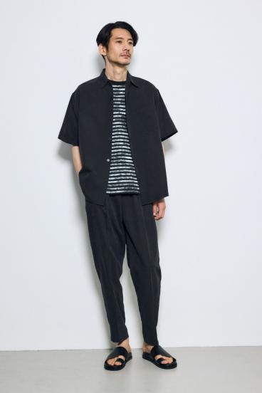 接触冷感フェイクスエードスリムパンツ 詳細画像