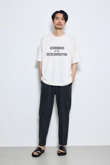 接触冷感フェイクスエードスリムパンツ 詳細画像