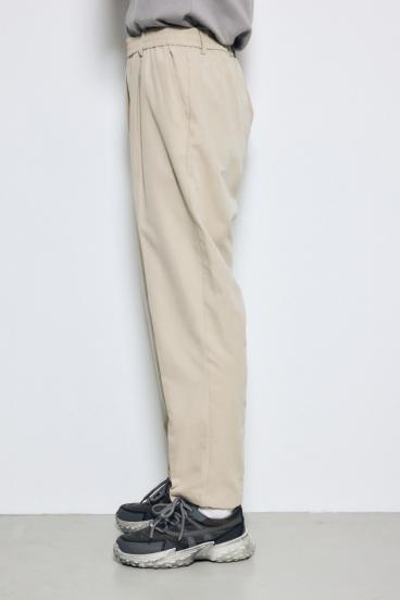 接触冷感フェイクスエードスリムパンツ 詳細画像