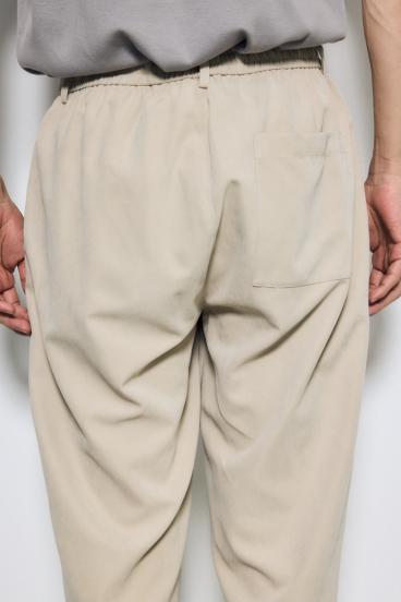 接触冷感フェイクスエードスリムパンツ 詳細画像