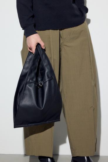 合皮ショッピングバッグ