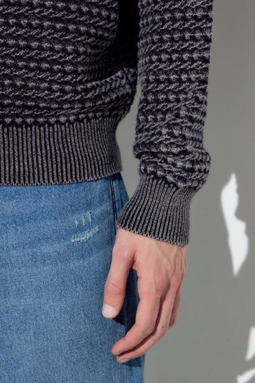 ヴィンテージウォッシュニットポロ 詳細画像