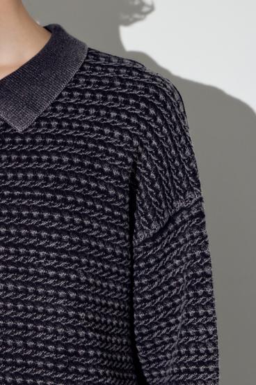 ヴィンテージウォッシュニットポロ 詳細画像