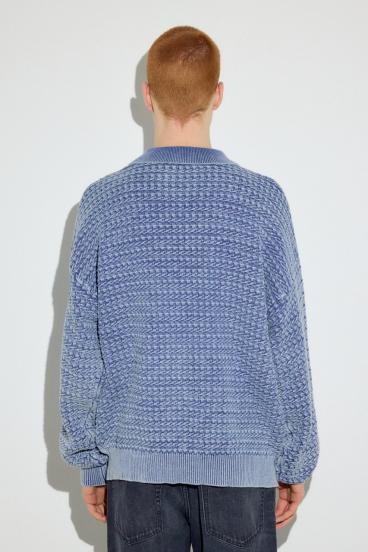 ヴィンテージウォッシュニットポロ 詳細画像