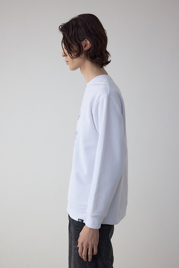 フェイドプリントスウェットトップス 詳細画像